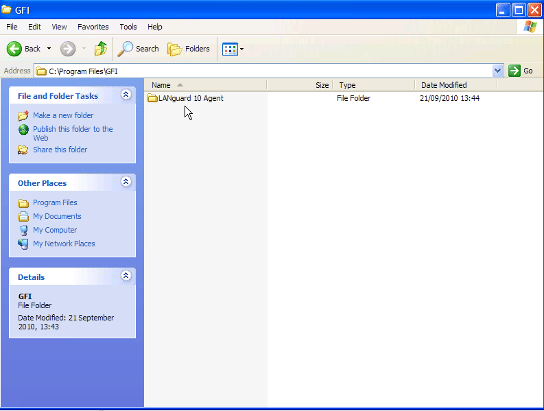 LanGuard 10 Agent Install Screenshot