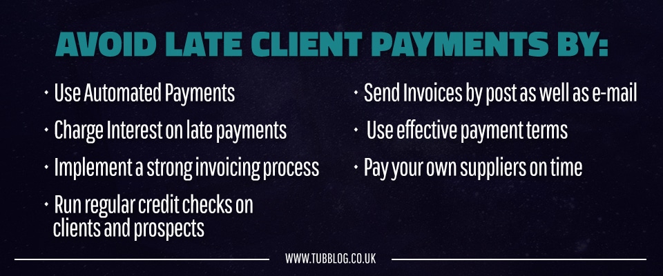 avoid client late payments