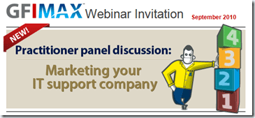 Join me for “Marketing your IT Company” Webinar with GFI image