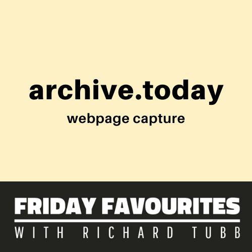 Archive Today - A Time Capsule for Web Pages