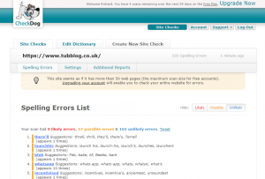 Screenshot of CheckDog - Spellcheck Your Website