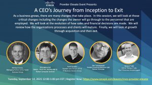 Cisco Elevate Panel Session - A CEO's Journey from Inception to Exit