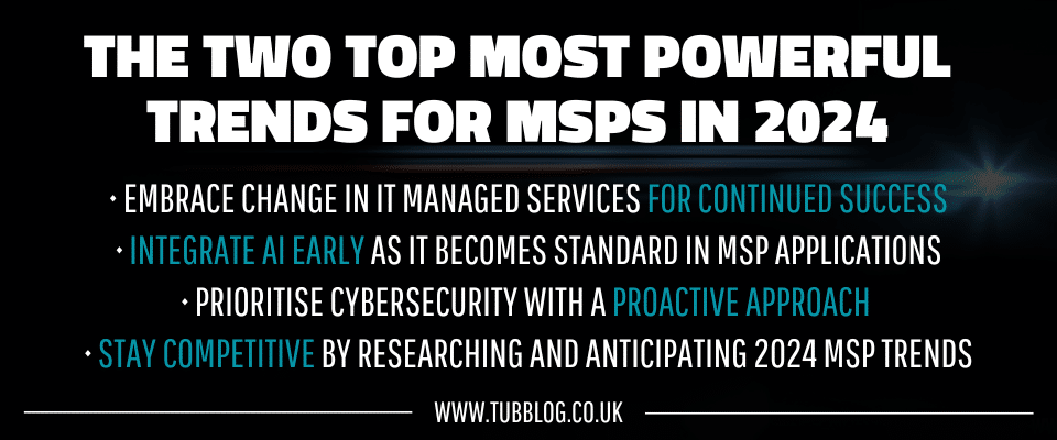 The Two Top Most Powerful Trends for MSPs in 2024